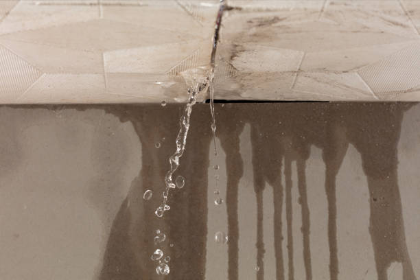 Professional Burst Pipe Cleanup technician working in Utica, MS